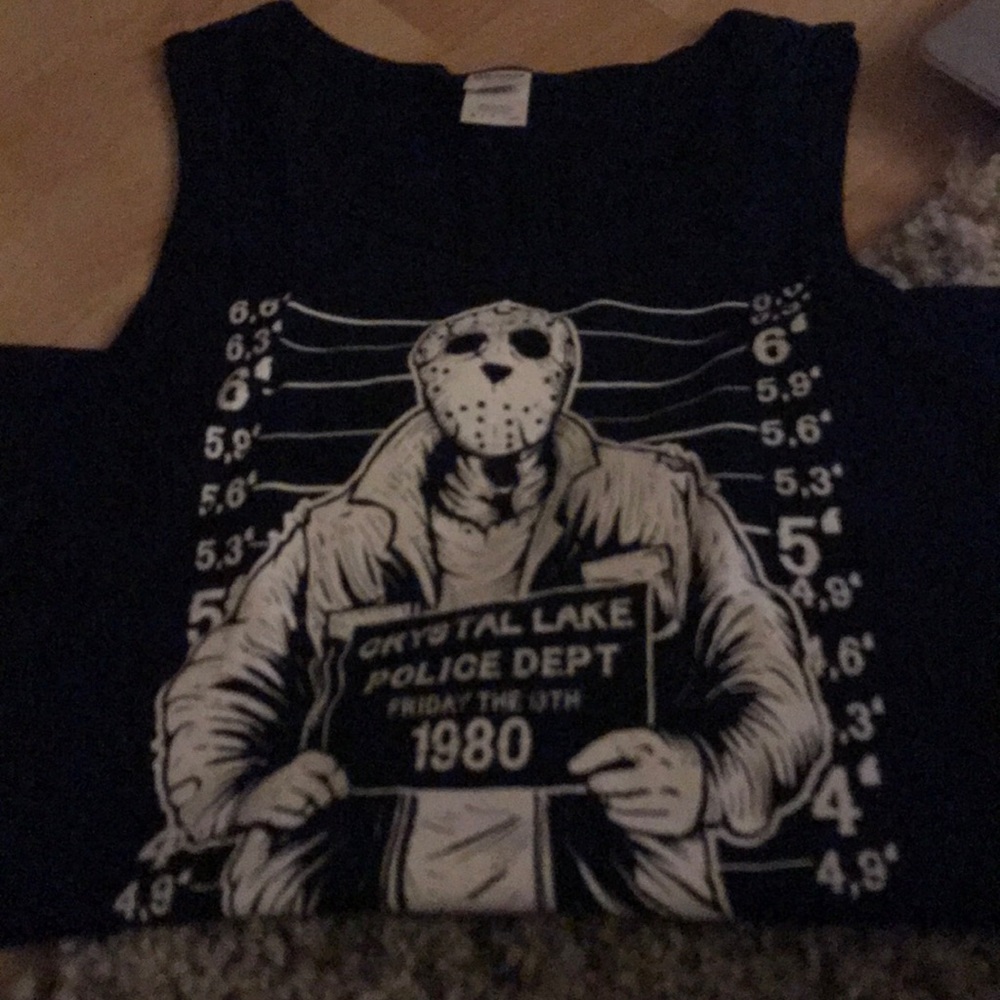 Halloween Horror mug shot tank